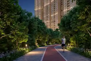 Jogging Track at Mextech Miraya Trinity